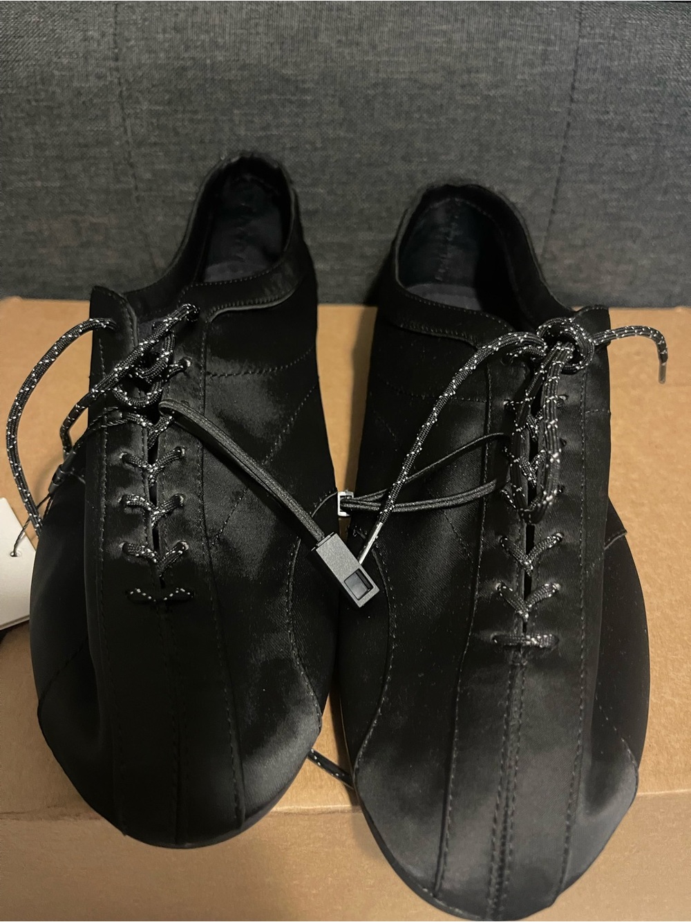 Zara Women Satin Lace-Up Dress Shoes/Sneaker- NWT